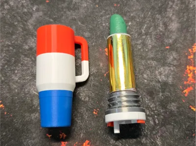 Tumbler Keychain / Integrated Lipstick Holder
