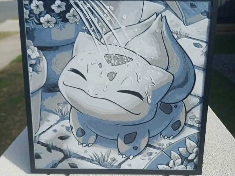 Bulbasaur Pokémon Hueforge 220x220mm