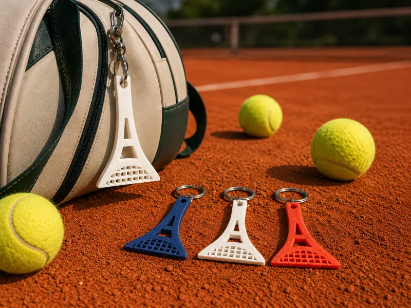 Tennis Tower Keychain