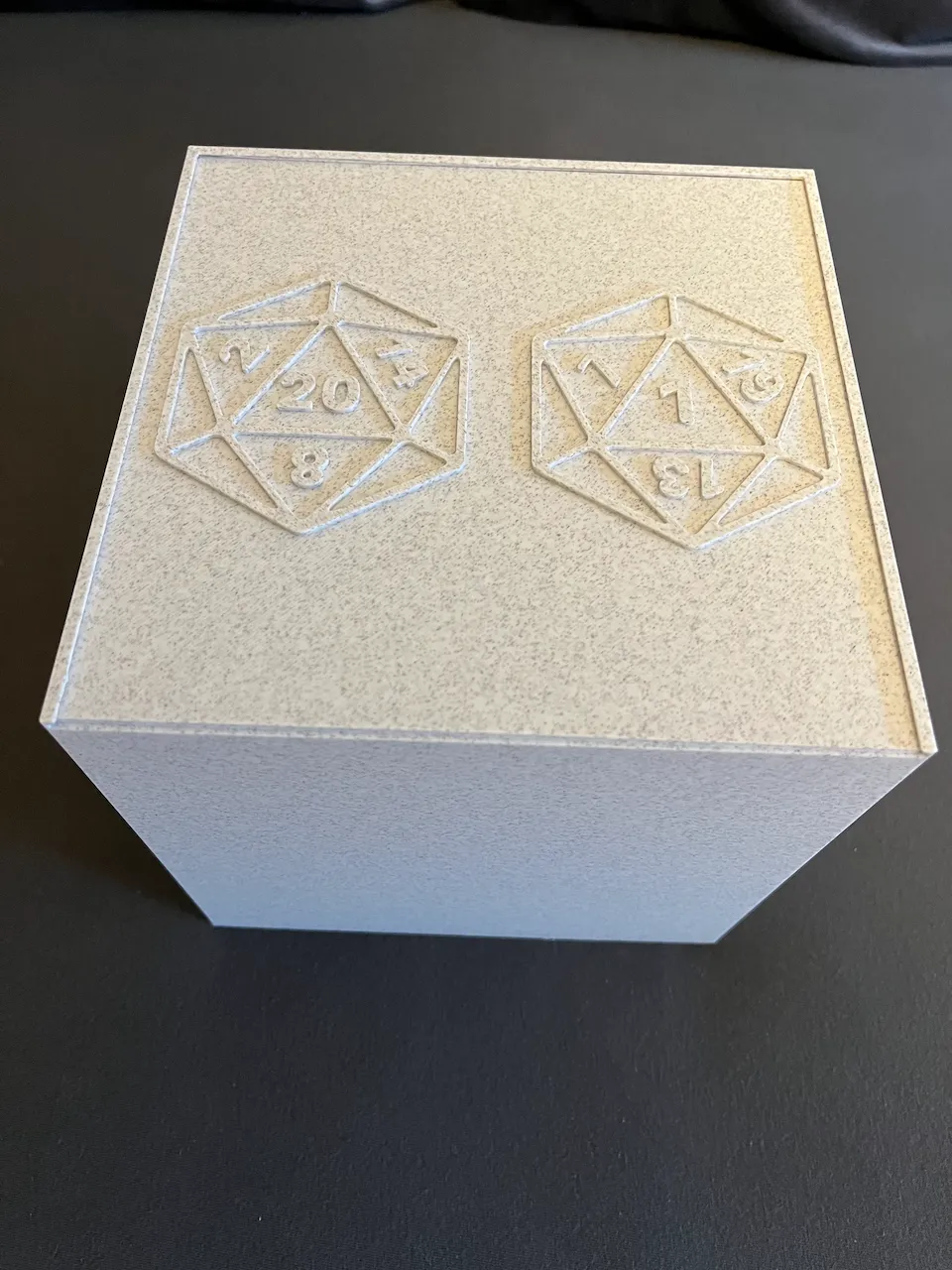 Gaming Box with Sliding D20 Lid by Dawn Foster - MakerWorld