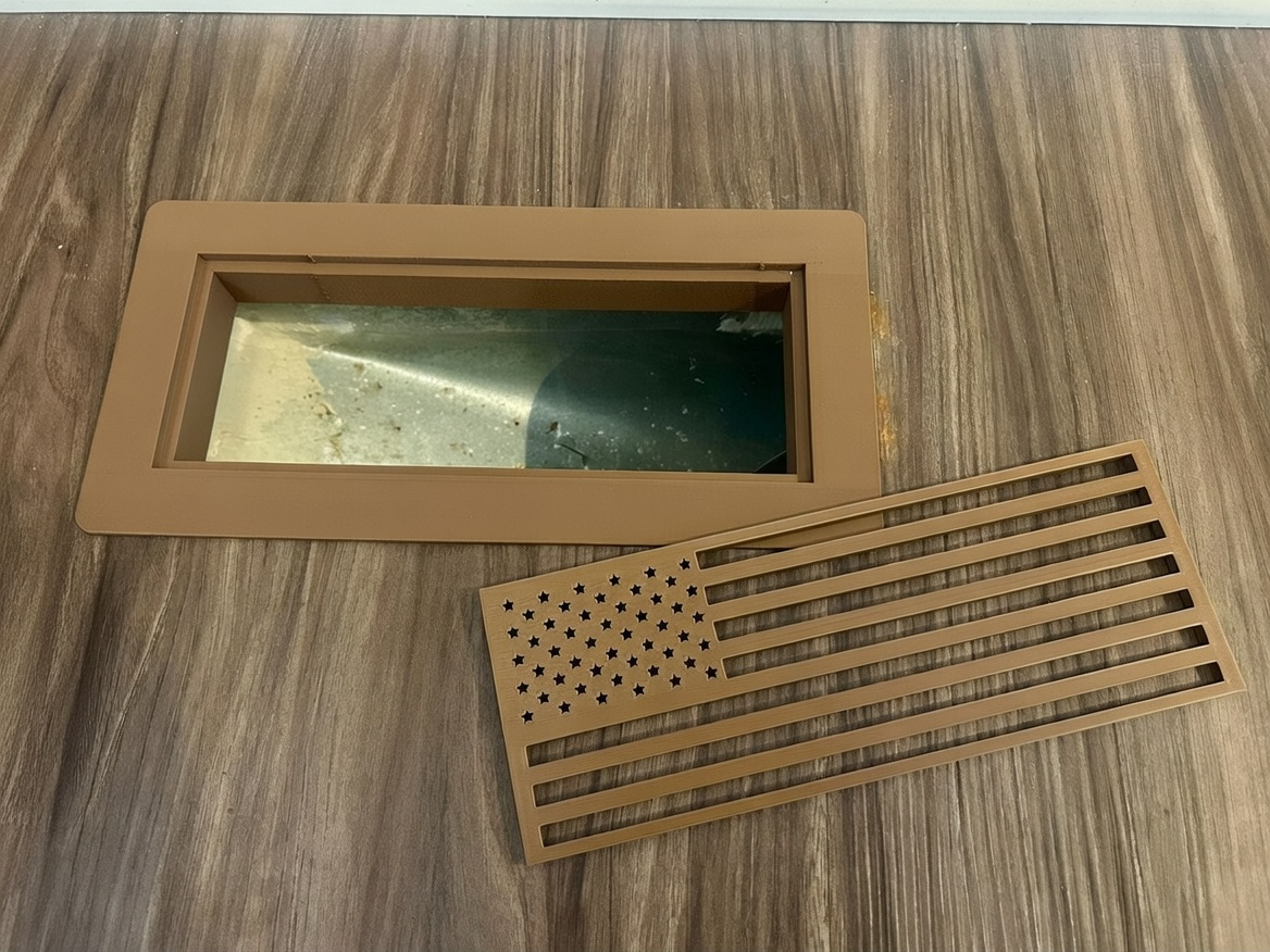 4x10 HVAC Floor Vent Cover w entertainable grills 