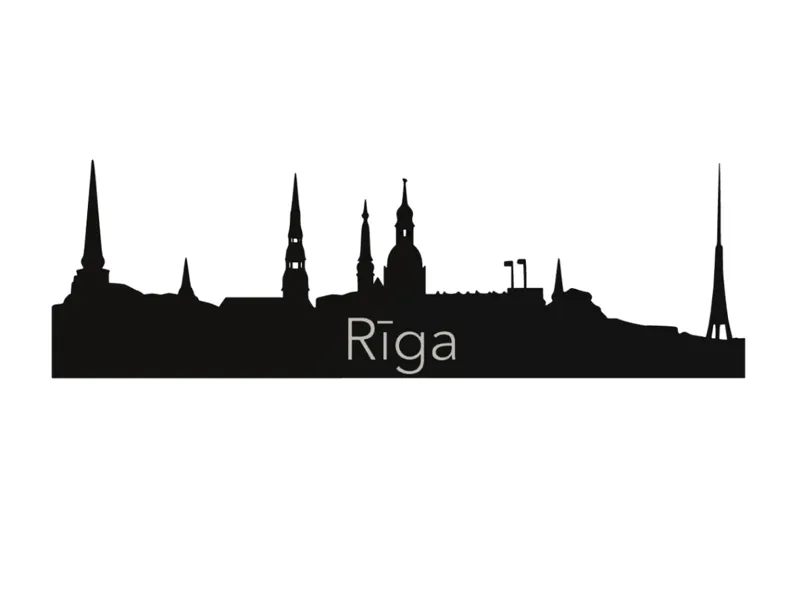 Riga Skyline Wallart