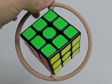 Rubik rotating ornament Christmas 3x3