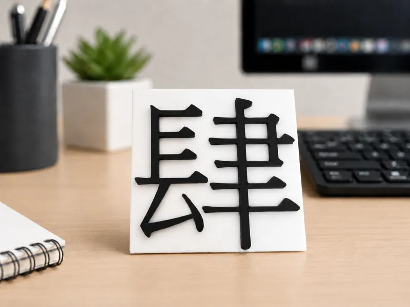 肆字桌面裝飾牌