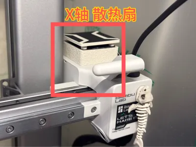 X-axis motor cooling
