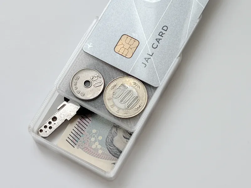 Ultra minimal card/coin case + expantion shell