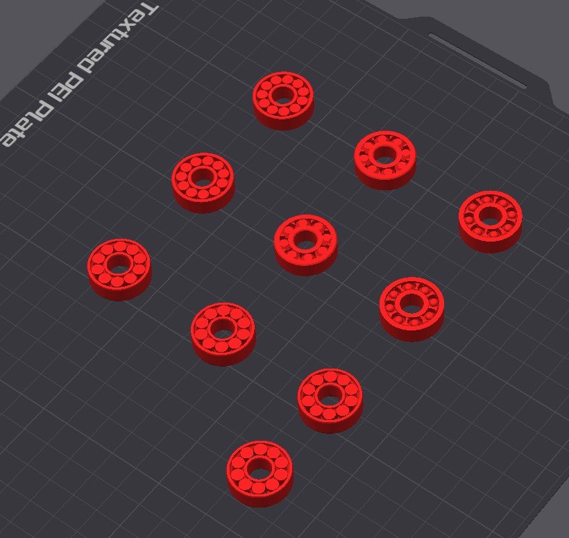 Miniatura 5 do modelo 3D 按压旋转解压球（简易组装免金属轴承一键打印）