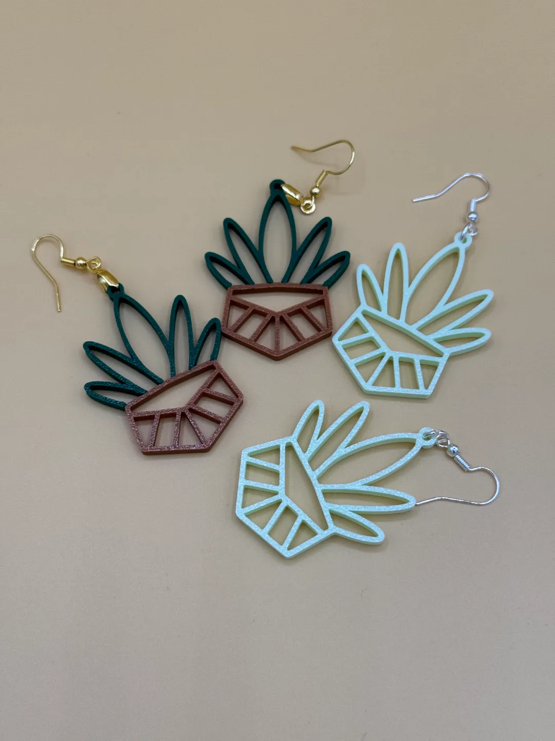 Potted Plant Earrings view 3