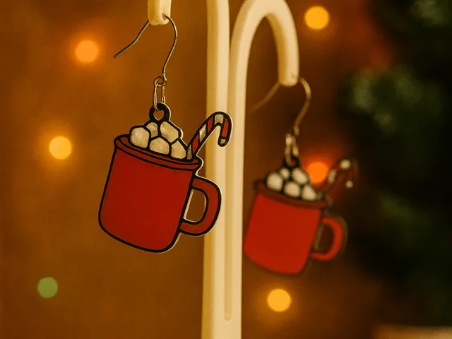 Christmas Hot Chocolate Earrings