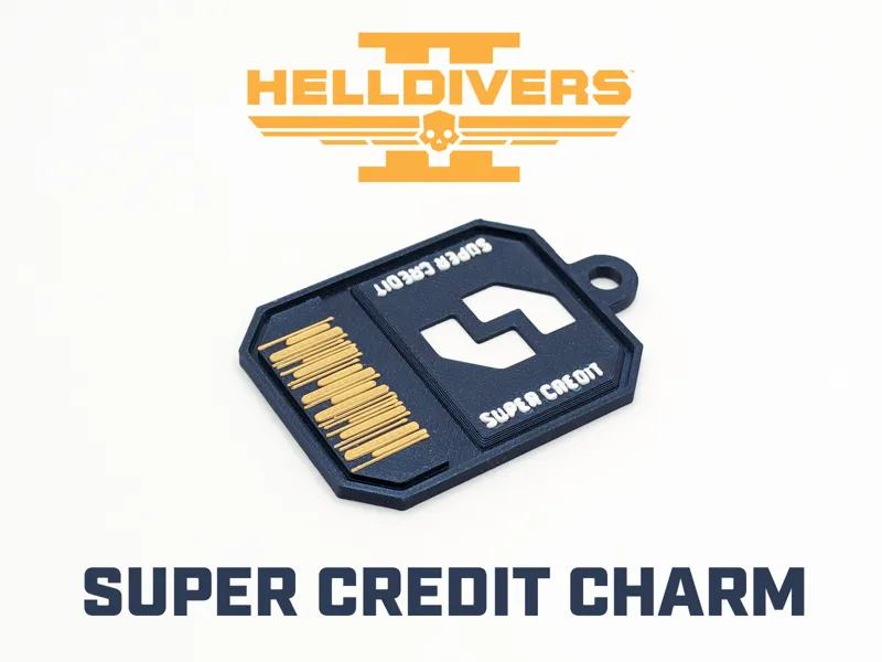 Helldivers 2 Super Credit Keychain