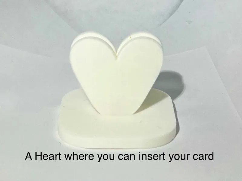 3D Heart Card Holder