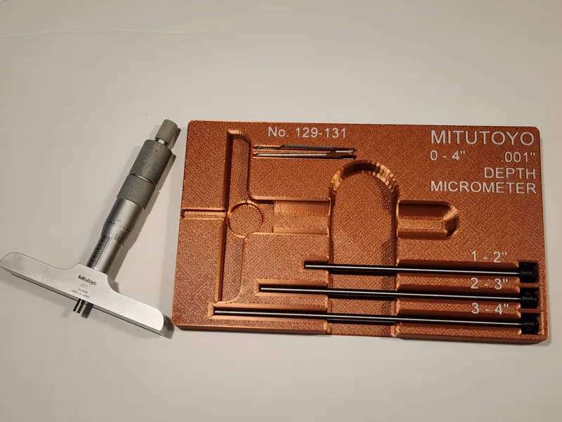 Depth Micrometer Mitutoyo Gridfinity Tray