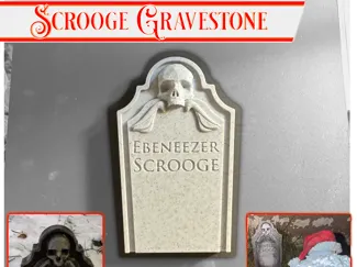 Christmas Carol Scrooge Gravestone 1/12 Scale