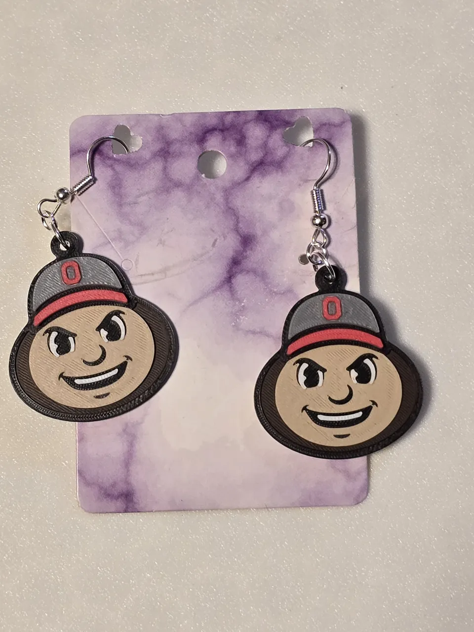 Ohio State Earrings view 2