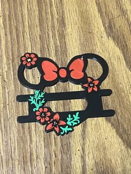Accesorio para sujetar ligas de cabello: Minnie Mouse Flower Hair Tie Holder — vista de referencia 4