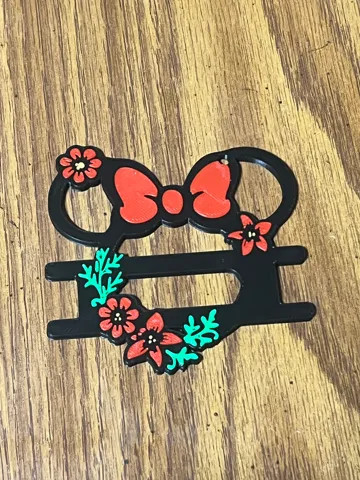 Accesorio para sujetar ligas de cabello: Minnie Mouse Flower Hair Tie Holder — vista de referencia 2