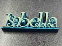 Prénom Isabella en relief décoratif — photo 1