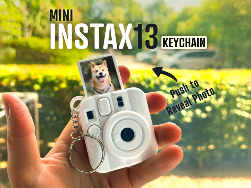 NEW Mini Instax 13 Fidget/Keychain -  Push Film