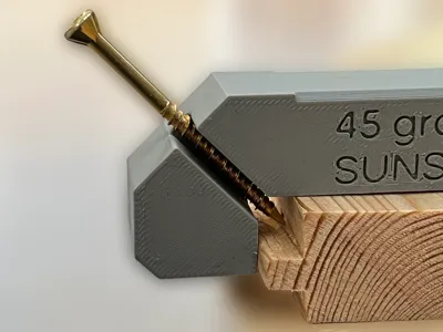 Screw Guide 45 Degree Angle 