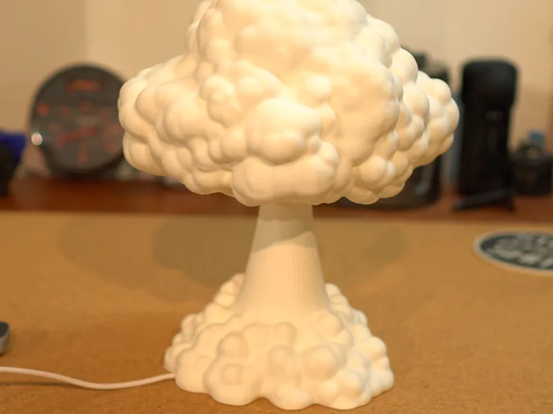 Lampara explosión nuclear o coliflor  