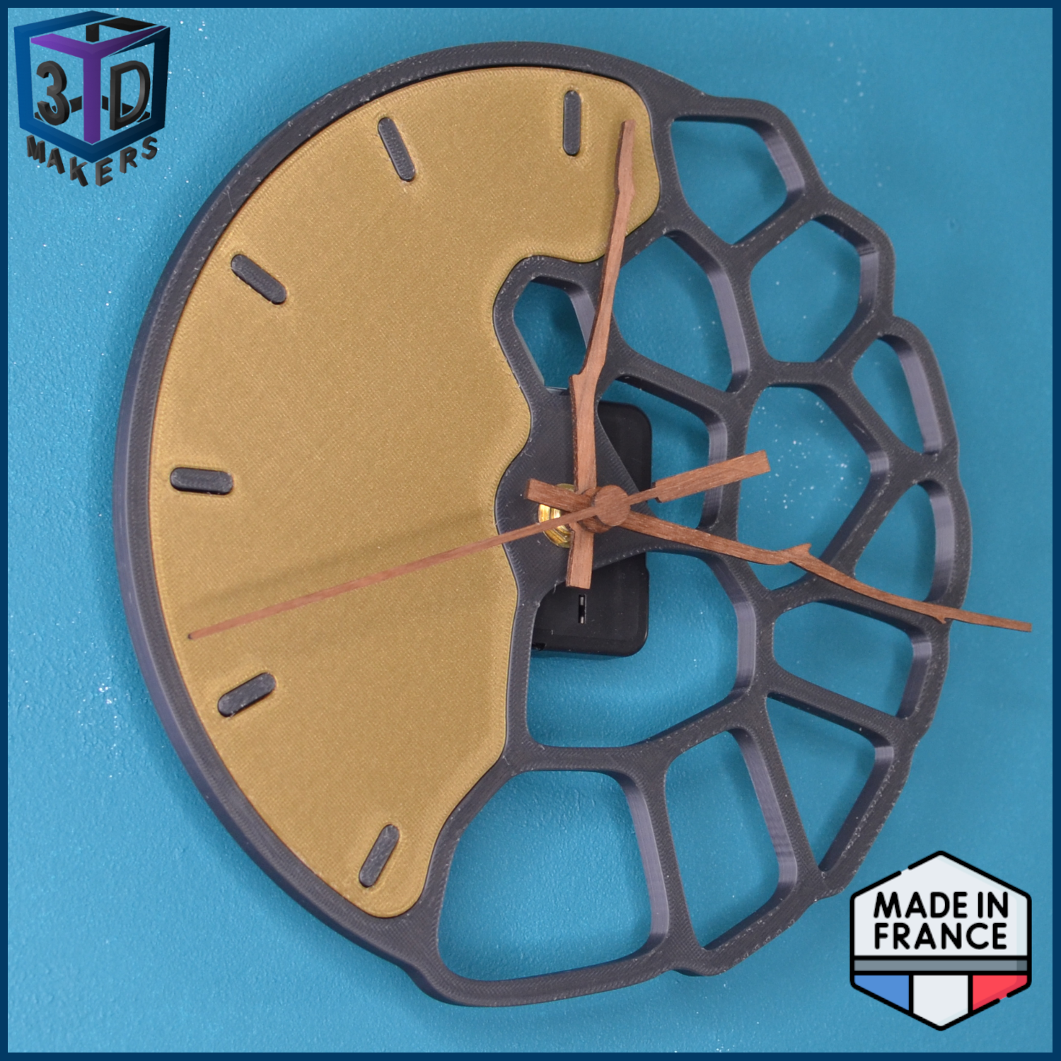 Miniatura 2 do modelo 3D Voronoi design wall clock