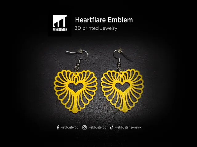 Heartflare Emblem Earrings