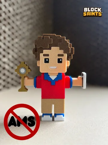 Letrero o emblema decorativo: Saint Carlo Acutis | 3D Printable STL Model — vista de referencia 2