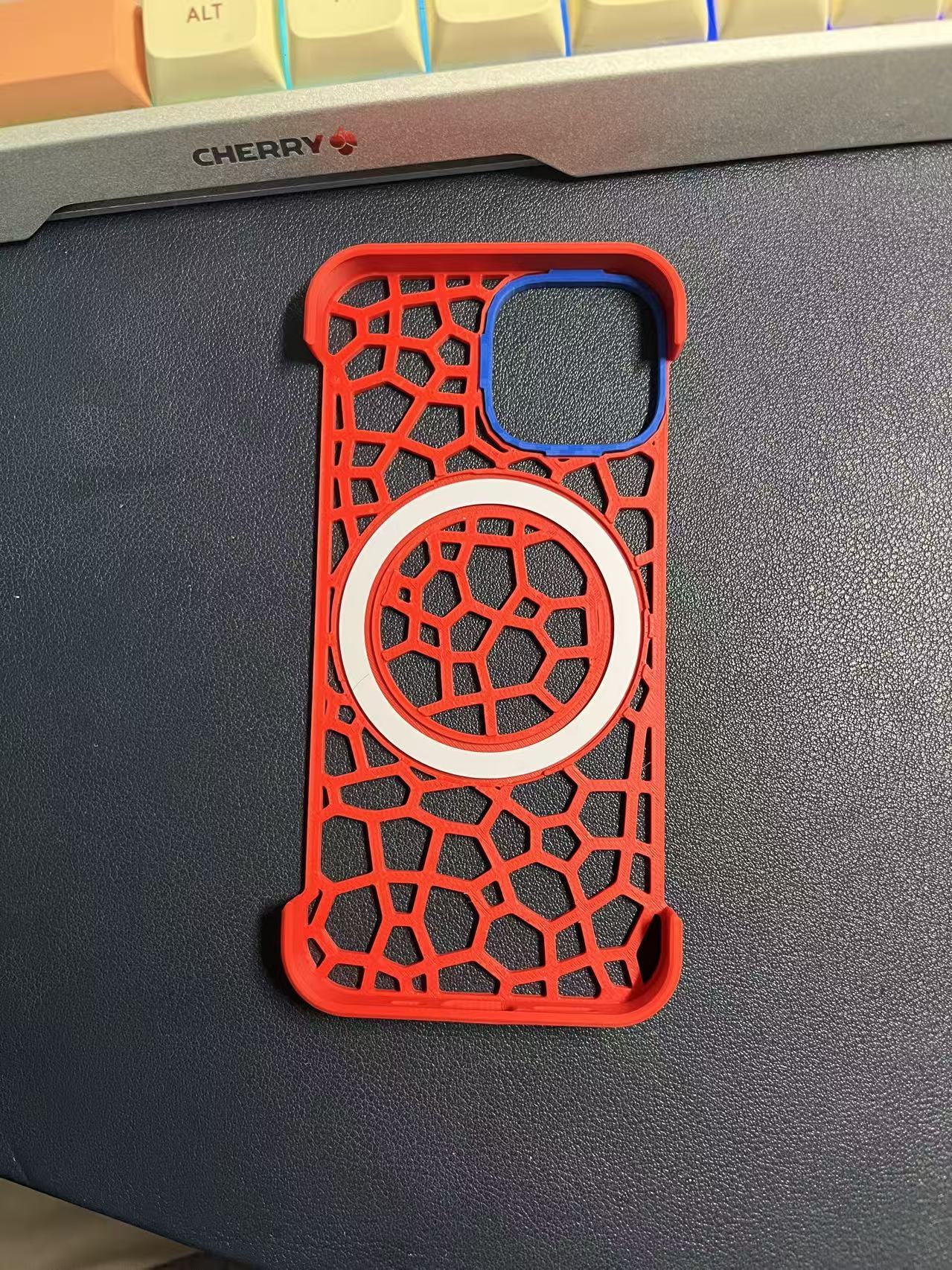 Miniatura 2 do modelo 3D iPhone13mini/12mini磁吸镂空手机壳
