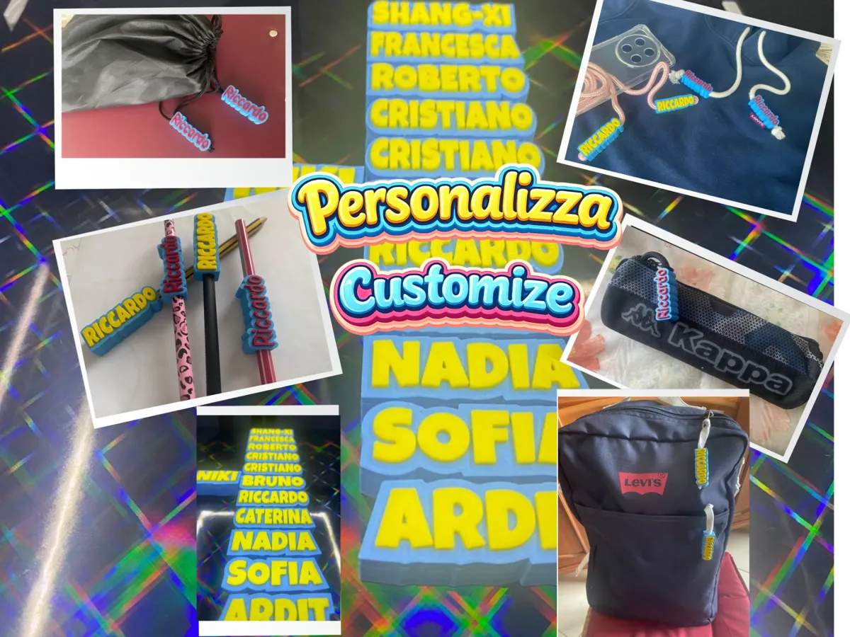 Custom 3D Personalized Names, Pencils, and Backpacks for Kids - Free 3D ...