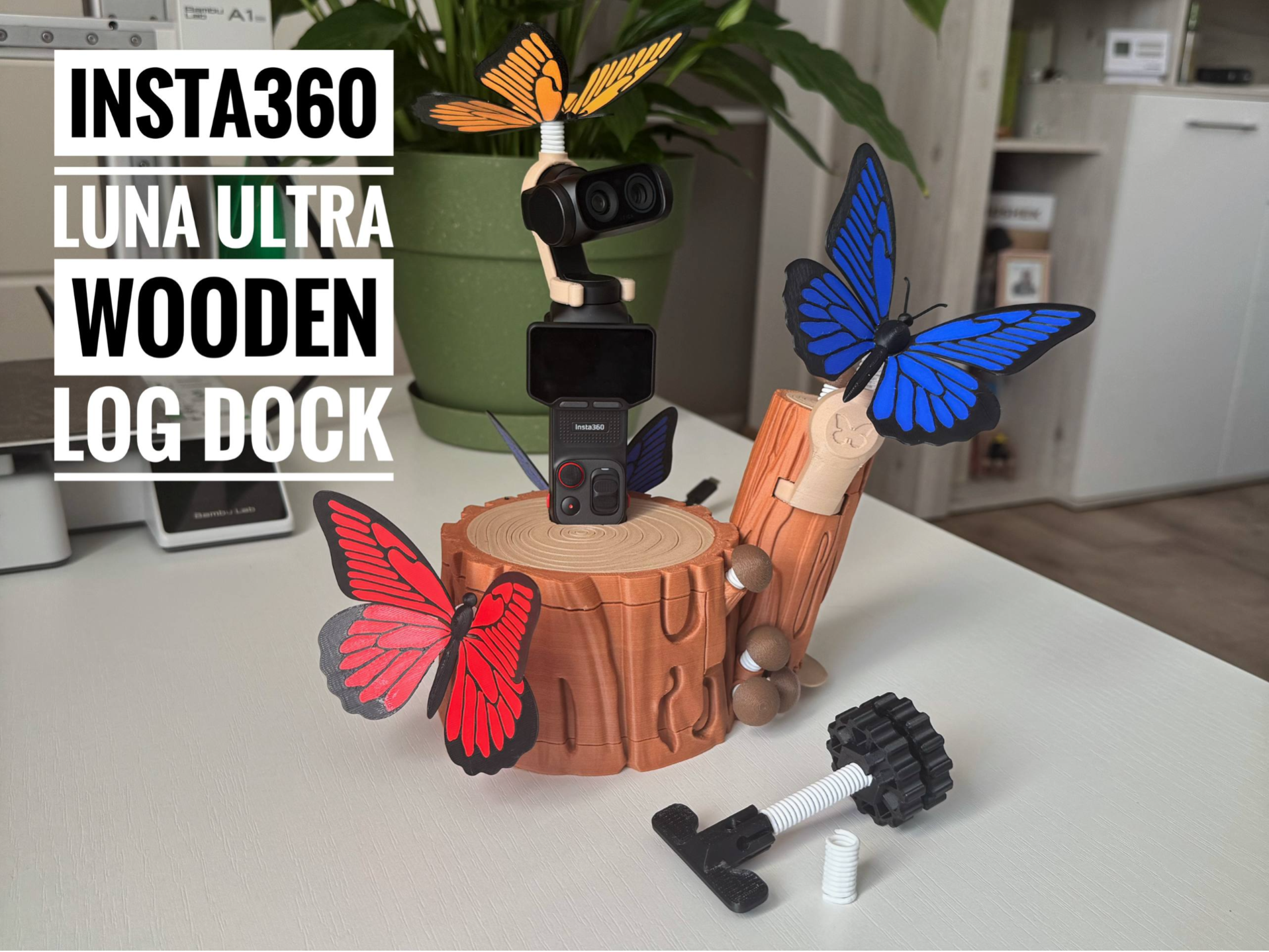 Wooden log dock - Insta360 Luna Ultra - 1