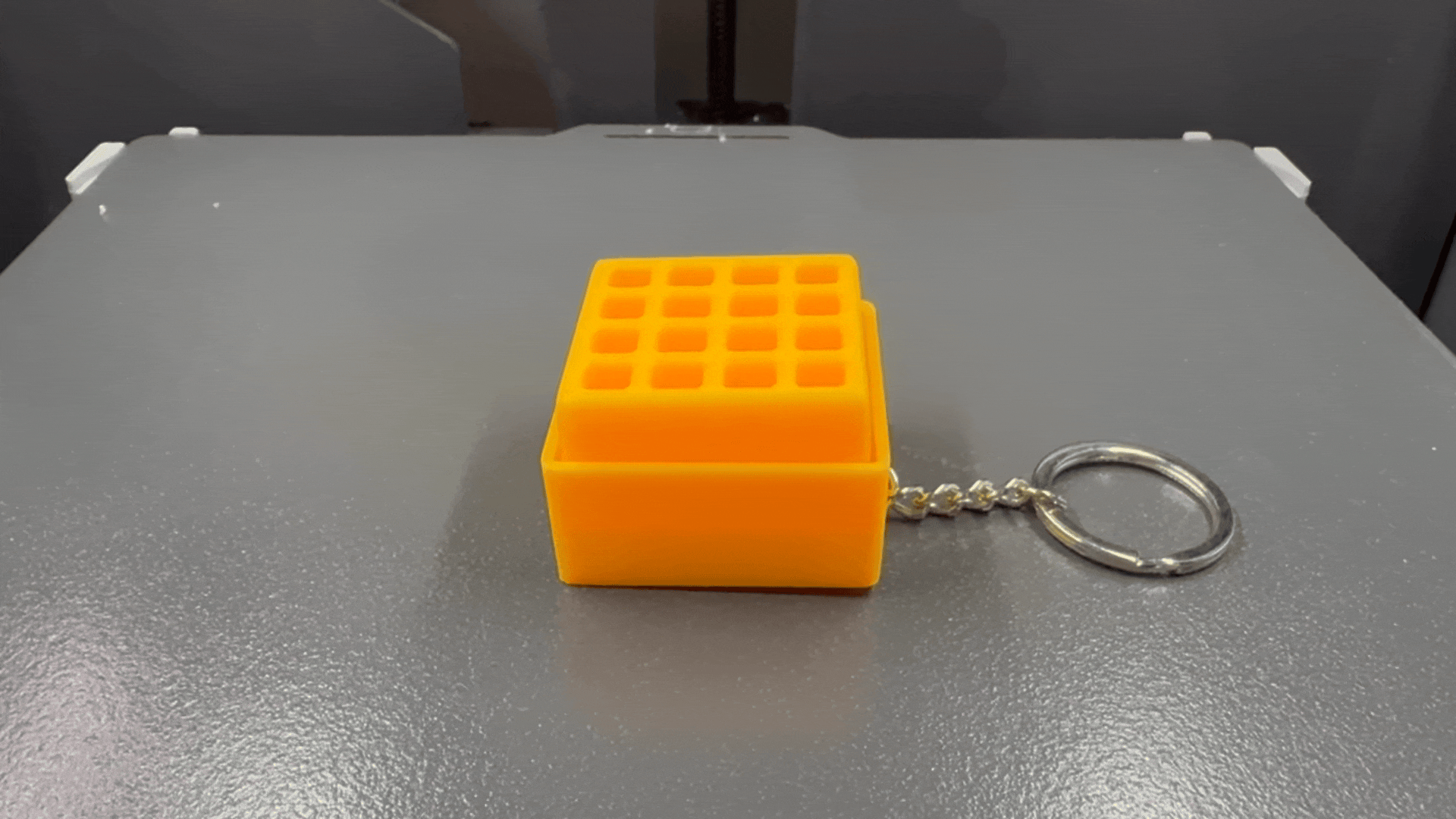 Cute Waffle Clicker Fidget Keychain