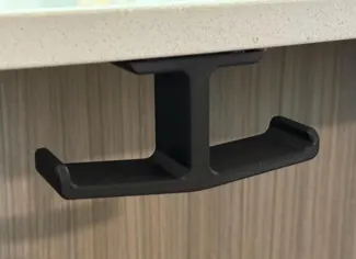 Double Headset Hanger for Desk, Anchor Shaped