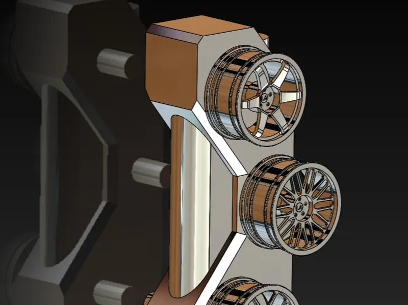 Car Rims with display base