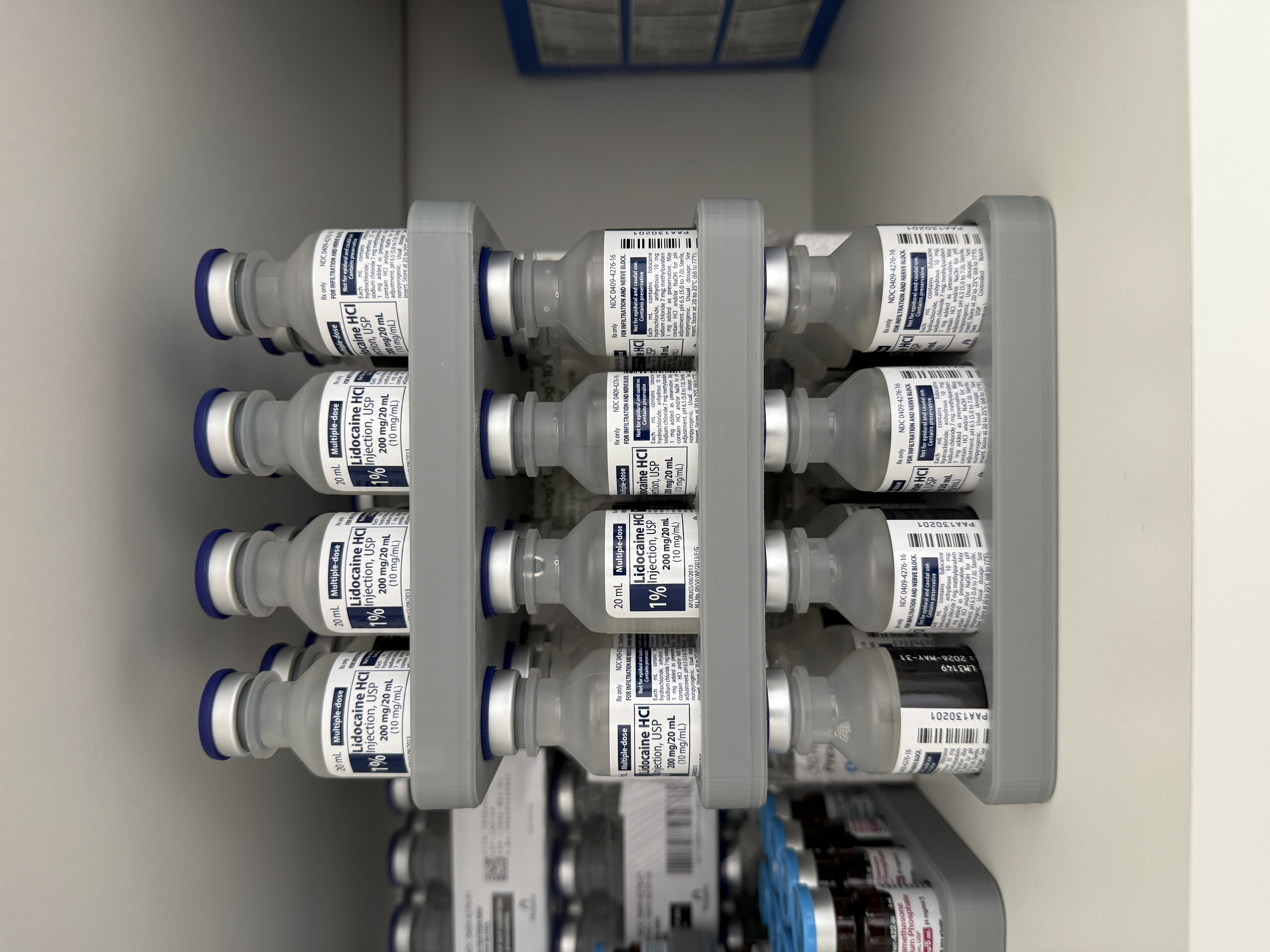 Miniatura 8 do modelo 3D Medical Vial Rack - Stackable - Multiple Sizes