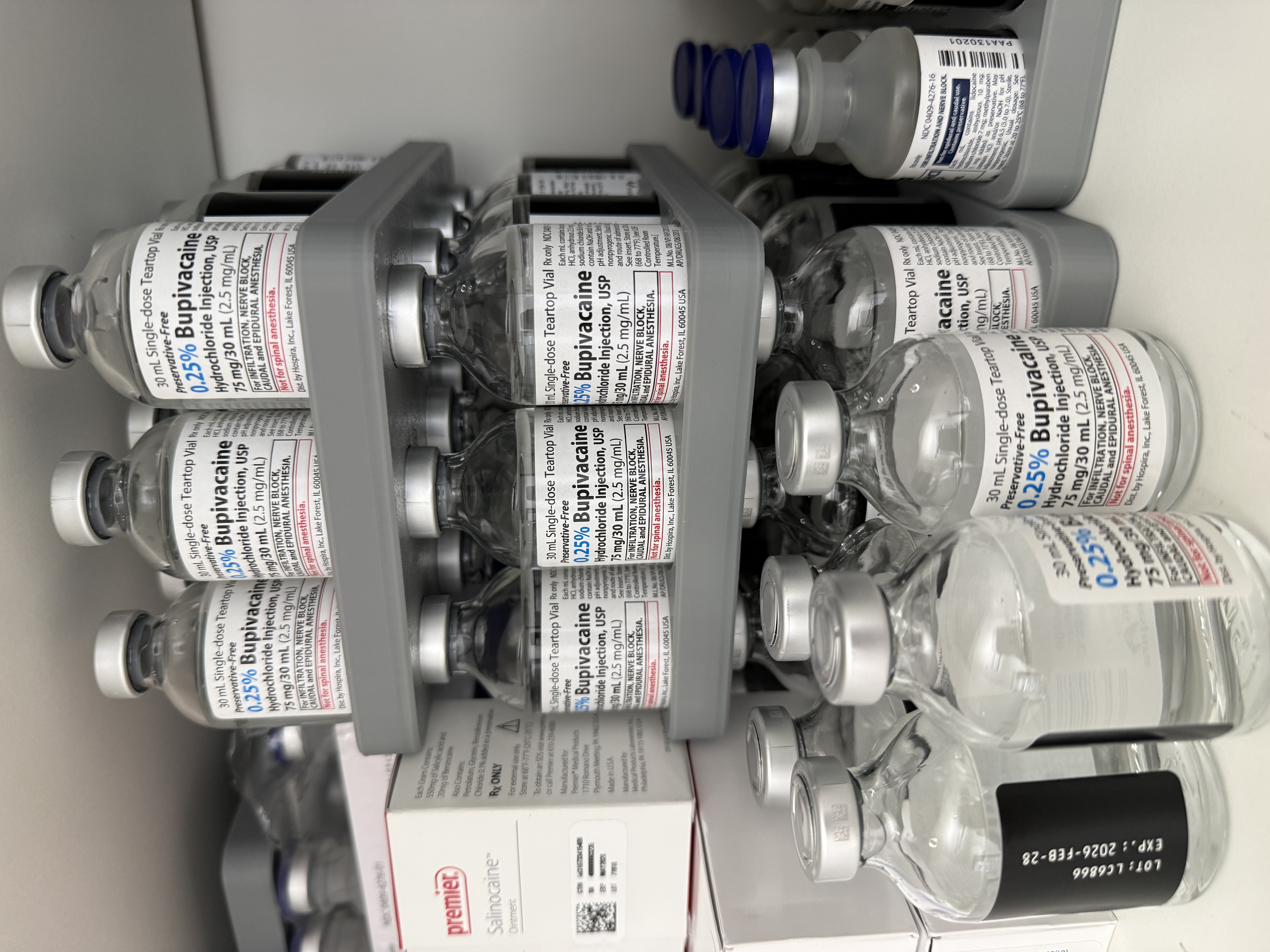 Miniatura 9 do modelo 3D Medical Vial Rack - Stackable - Multiple Sizes
