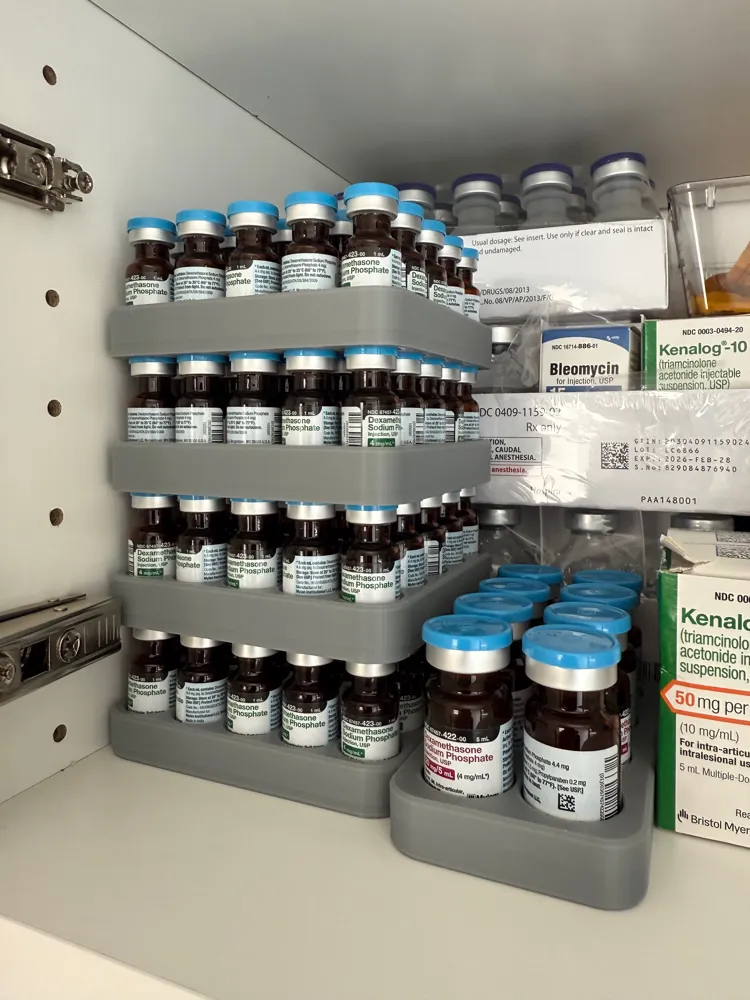 1ml Medicine Vial Rack - Stackable by chanBerg MakerWorld: Download ...