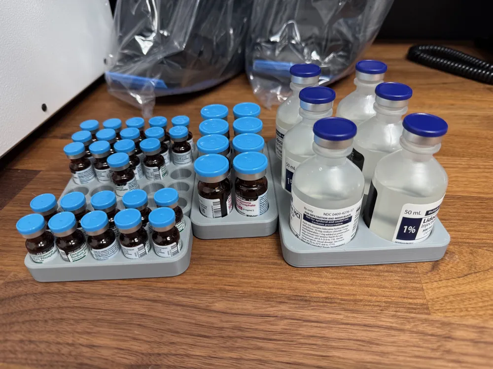 1ml Medicine Vial Rack - Stackable by chanBerg MakerWorld: Download ...