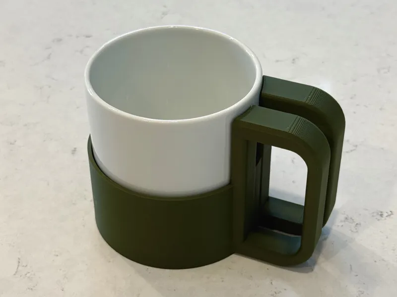 Double Handle Holder for Corcelain Square Mug