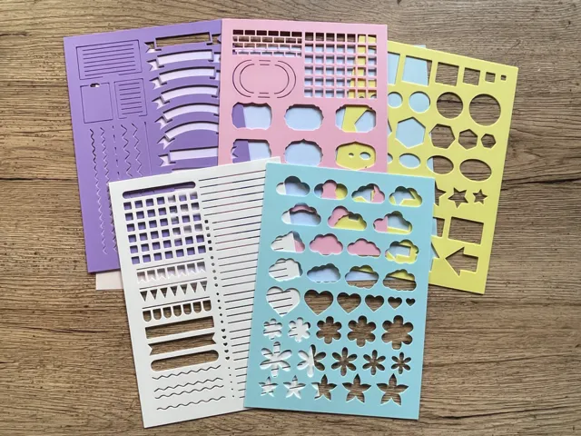 Stencil Bullet Journal pack5