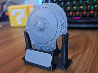 Dota 2 Champions Aegis with Stand and Plaque