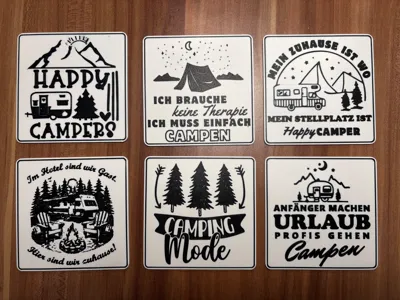 6-piece Set Drink Coasters 93x93x2mm