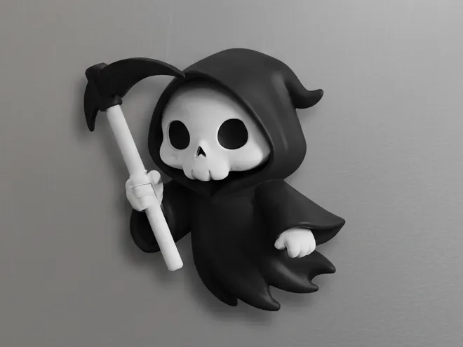 Q版 死神冰箱磁铁