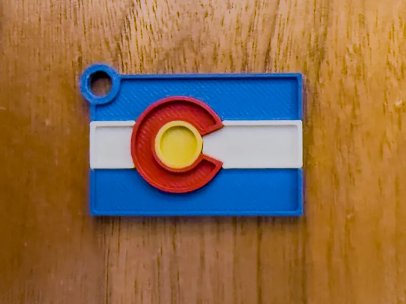 Colorado Flag Keychain