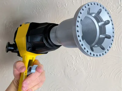 Wheel gun styled after an Indy car wheel nut gun