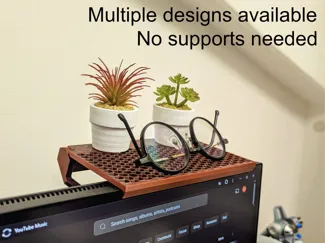Adjustable monitor shelf MK2 - fits any display!