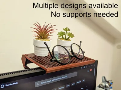 Adjustable monitor shelf MK2 - fits any display!