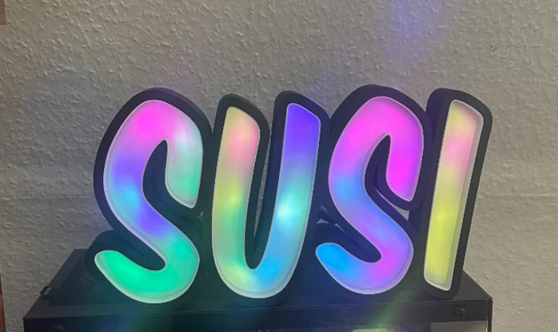 Namenslampe Lightbox Susi Letters