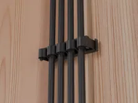 Cable Clip 4 Slots Screw Mount