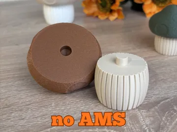 Modelo para impresión 3D: Herbstliche Dekopilze — vista de referencia 3
