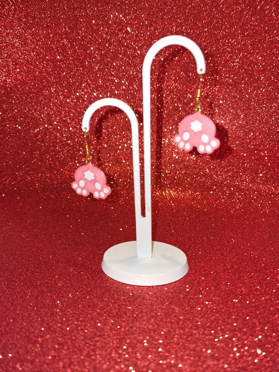 Rabbit ass earrings view 3